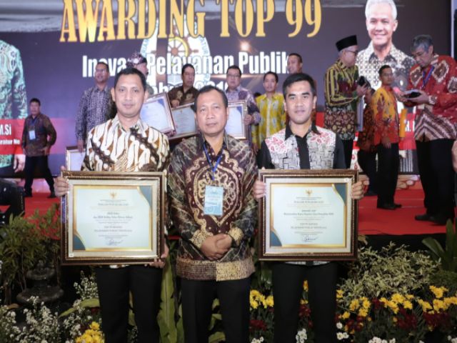 Polresta Sidoarjo Kembali Raih Penghargaan Top 99 Inovasi Pelayanan Publik 2019