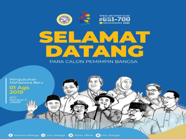 Besok, Unair  Kukuhkan 6.000  Mahasiswa Baru