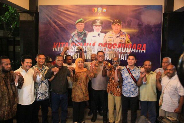 Forkopimda Jatim dan Ikatan Keluarga Besar Papua Surabaya Jaga Persaudaraan