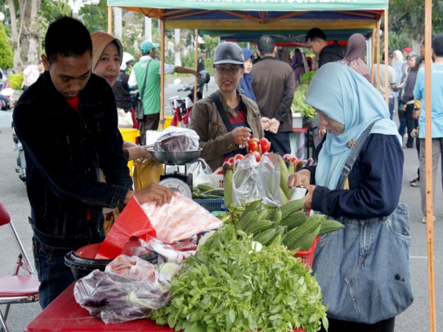 Minggu Pertanian, Halaman Balai Kota Jadi Pasar Sayur