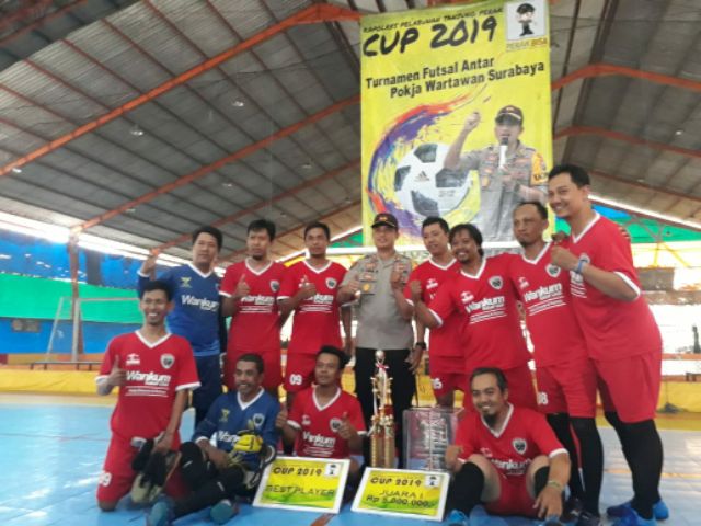 Tekuk  Kompak FC, Wankum FC Rebut  Kapolres Pelabuhan Tanjung Perak Cup