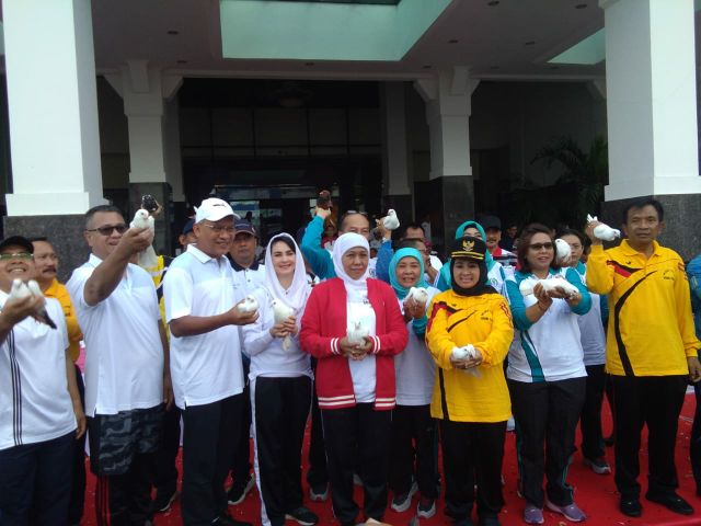 Launching HUT Ke-74 Pemprov Jatim, Gubernur Sindir ASN Tak Hafal Mars Jatim