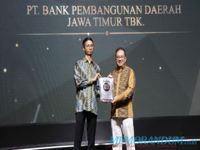 Bank Jatim Raih Penghargaan dari Forbes Indonesia
