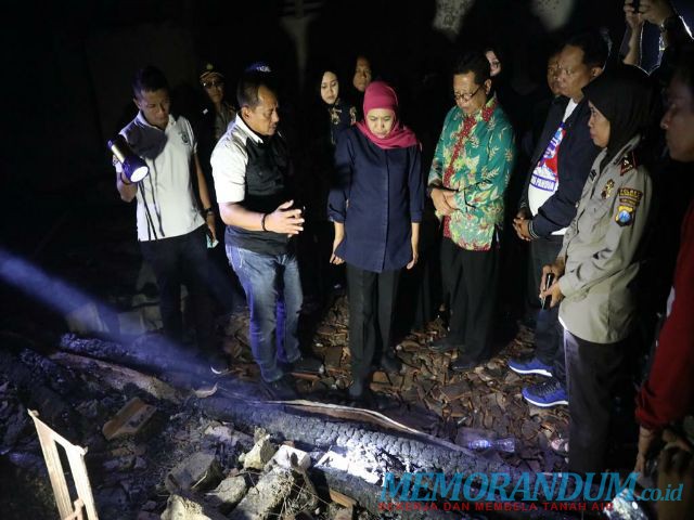 Tinjau Lokasi Pasar Terbakar di Ngunut Tulungagung, Gubernur Khofifah Beri Solusi