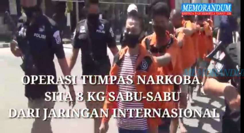 Video : Operasi Tumpas Narkoba Sita 8 Kg Sabu