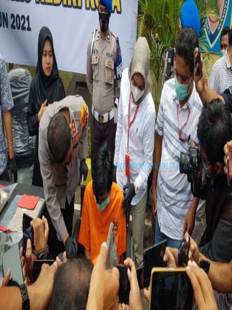 Polres Kediri Kota Ungkap Pelaku Pembunuhan Gadis Asal Bandung dan Prostitusi Online  