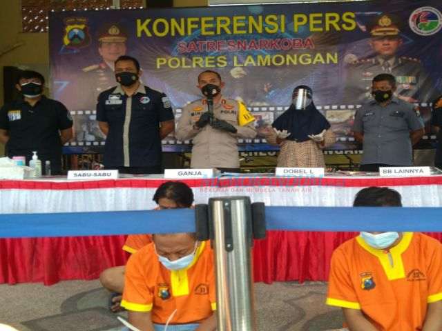 7 Tersangka Kasus Narkoba Diringkus Polres Lamongan