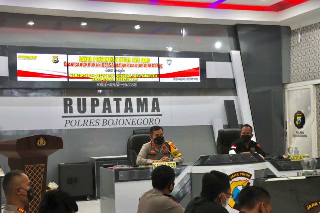 Jelang Satu Suro, Polres Bojonegoro Gelar Rakor Bersama Pesilat