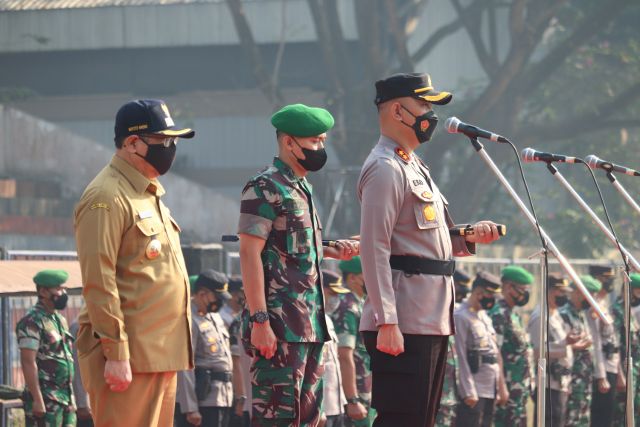 Kapolres Tulungagung Pimpin Apel Sinergitas