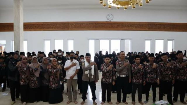 Murid SMP MIA Kunjungi Mapolres Tulungagung