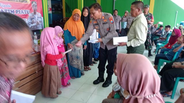 Polresta Sidoarjo Santuni 50 Anak Yatim Piatu