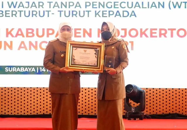 Pemkab Mojokerto Raih Penghargaan Opini WTP 8 Kali Berturut-Turut