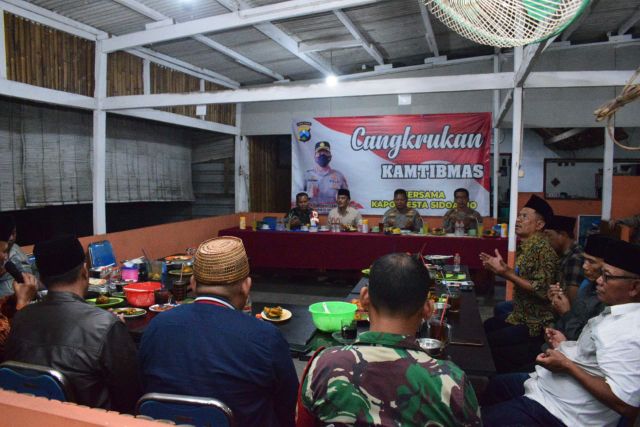 Kapolresta Sidoarjo Jalin Komunikasi Kamtibmas Hingga Tingkat Desa