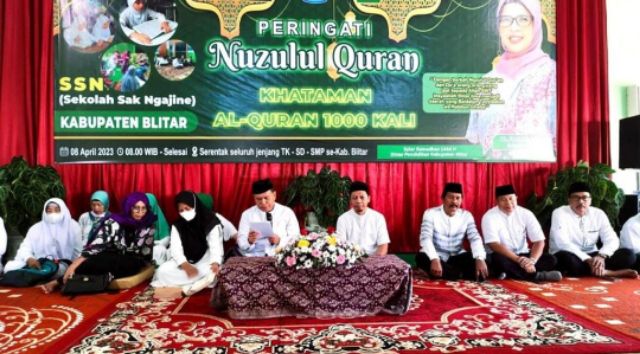 Peringati Nuzulul Quran, Pemkab Blitar Gelar Khataman Bersama Pelajar 