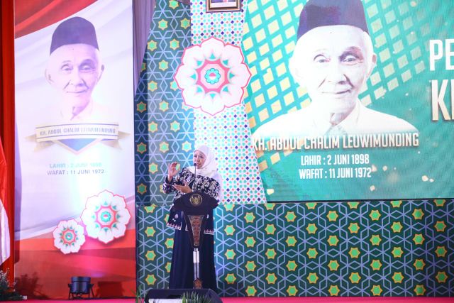 Gubernur Khofifah Dukung KH Abdul Chalim Sebagai Pahlawan Nasional