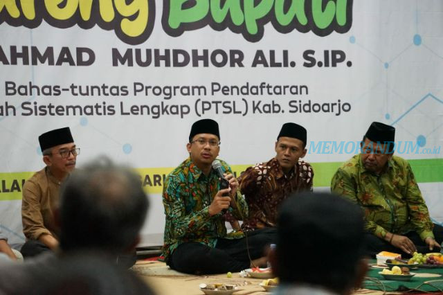 Bupati Sidoarjo Minta Camat dan Kades Kawal PTSL