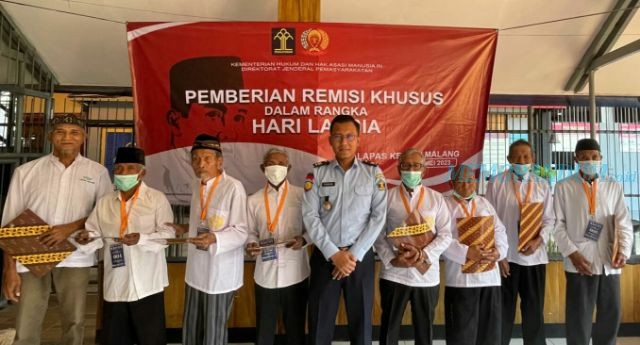 WBP Lansia Lapas Malang Dapat Remisi Khusus