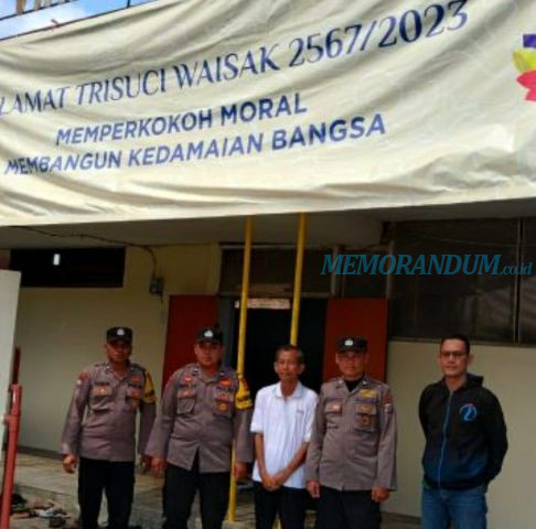 Hari Raya Waisak, Polres Tulungagung Lakukan Pengamanan di Vihara