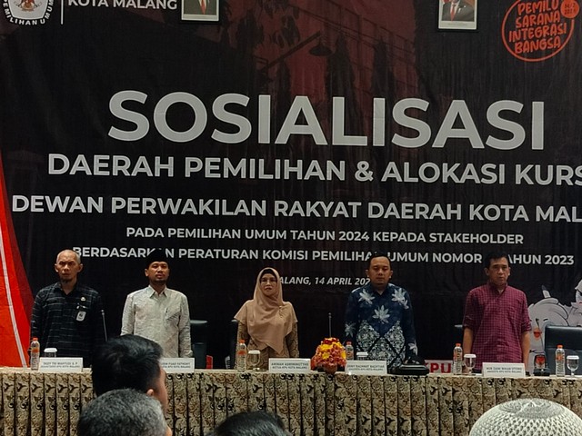 KPU Kota Malang: Jumlah Dapil dan Kursi Tetap