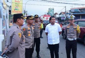 Kapolres Lamongan Pantau Arus Balik Pemudik