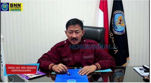 Kepala BNNK Surabaya Mengucapkan Selamat HUT ke-52 SKH Memorandum