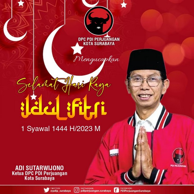 Ketua DPRD Kota Surabaya Mengucapkan Selamat Idul Fitri 1444 H