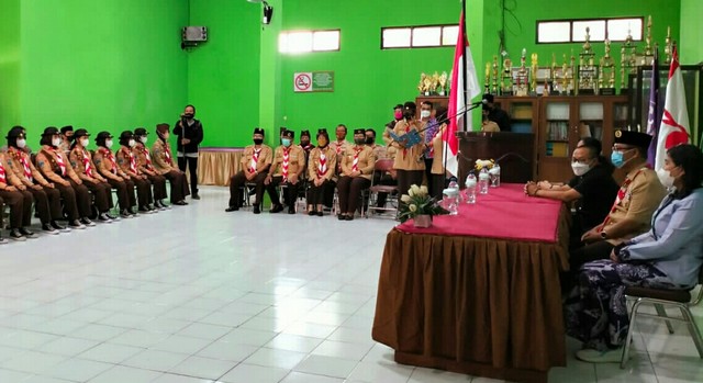 Wali Kota Sutiaji Lepas Kontingen Jamnas Kwarcab Kota Malang