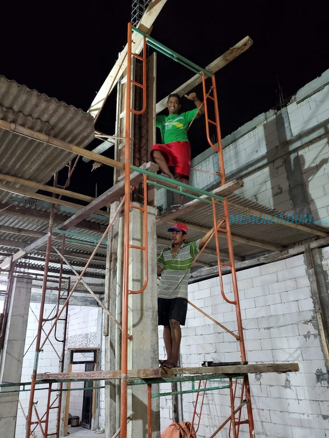 Kekurangan Biaya, Panitia Pembangunan Masjid Al Mubarok Sampai Gadaikan BPKB Mobil