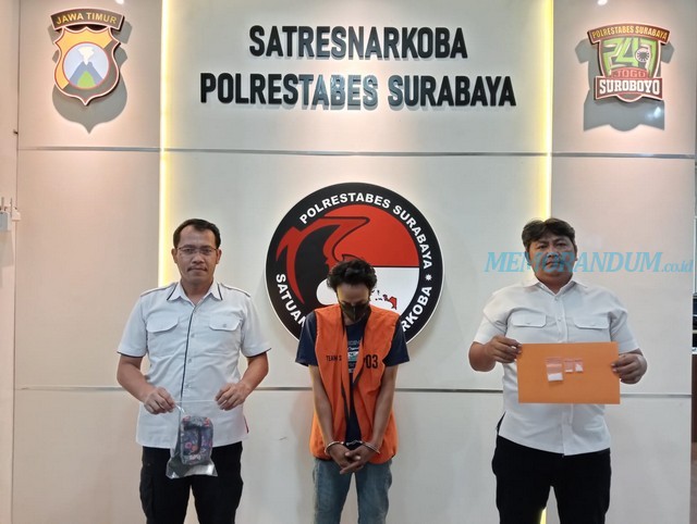 Penjual Sabu Simokerto Ditangkap Polrestabes Surabaya