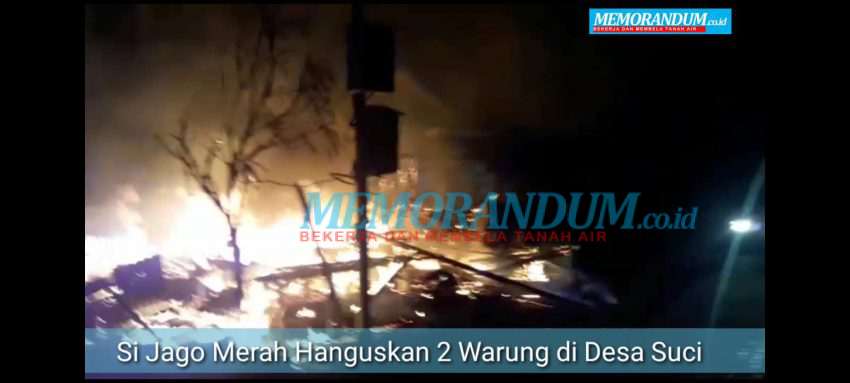VIdeo : Api Hanguskan 2 Warung di Desa Suci