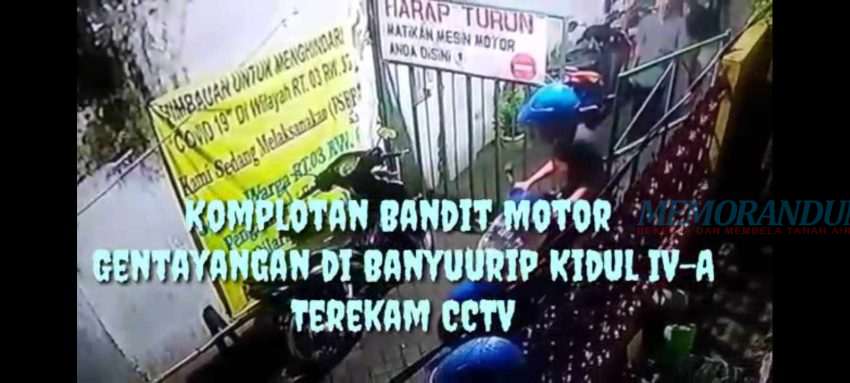 Video : Bandit Motor Gentayangan di Banyuurip Kidul