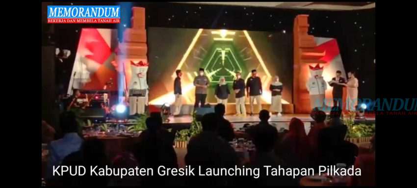 Video : KPUD Kabupaten Gresik Launching Tahapan Pilkada