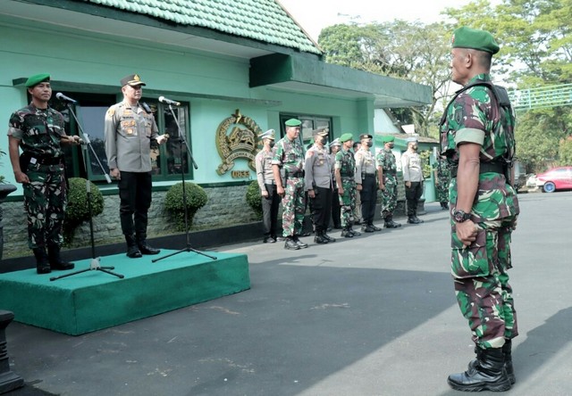 TNI-Polri Kota Malang Gelar Apel Gabungan