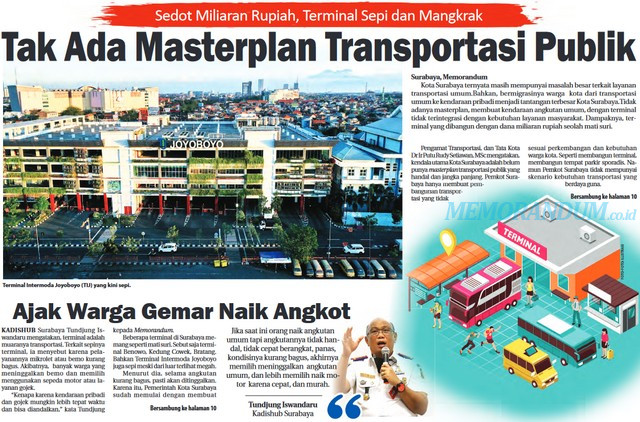 Tak Ada Masterplan Transportasi Publik