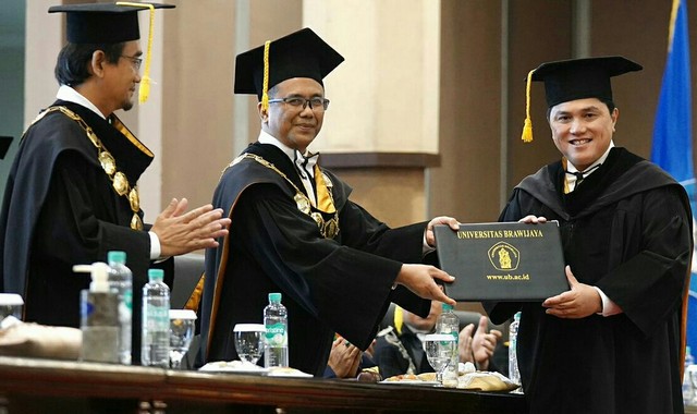 Universitas Brawijaya Beri Gelar Erick Thohir Doktor Honoris Causa
