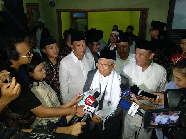 Ma’ruf Amin Targetkan Menang 75 Persen di Lamongan