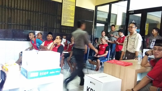 32 Tahanan Polrestabes Surabaya Ikut Pemilu