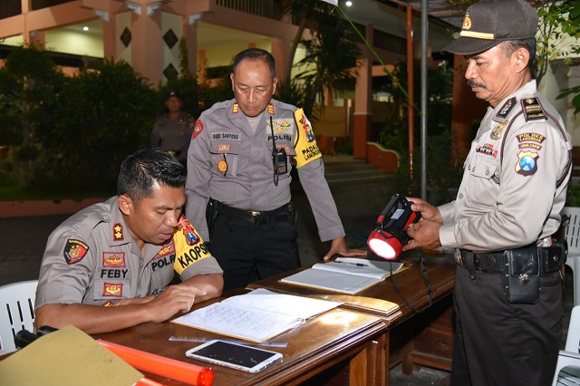 Kapolres Lamongan Sidak Keamanan Logistik Pemilu