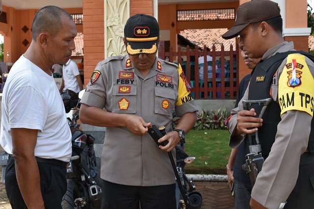 Polres Lamongan Perketat Penjagaan Rekapitulasi Suara Pemilu