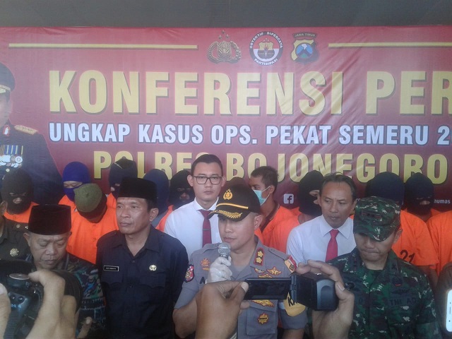 Operasi Pekat, Polres Bojonegoro Tangkap 236 Tersangka