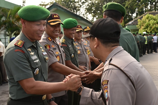 Sukses Operasi Ketupat Semeru 2019, Polres dan Kodim Lamongan Gelar Apel Bersama