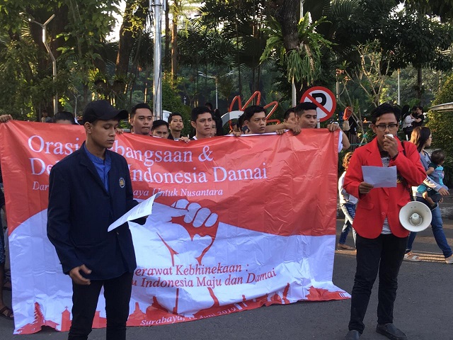 Aliansi Mahasiswa Surabaya Tolak Kerusuhan