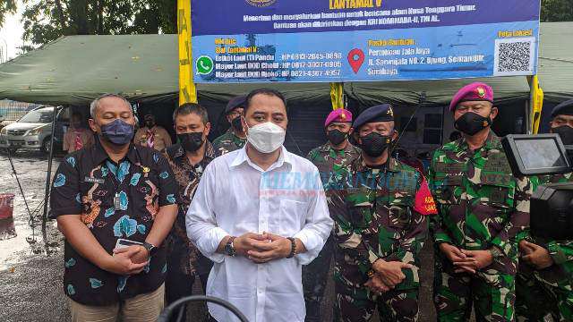 Peduli NTT, Pemkot Surabaya Sumbangkan Bantuan melalui Posko Lantamal V