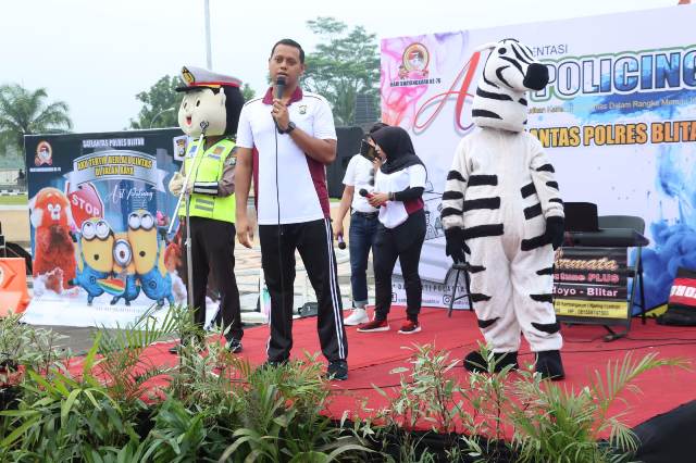 Car Free Day Semarak, Polres Blitar: Bisa Sinergitas Polri dan Masyarakat