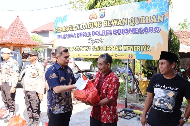 Iduladha, Polres Bojonegoro Distribusikan 24 Sapi dan 20 Kambing