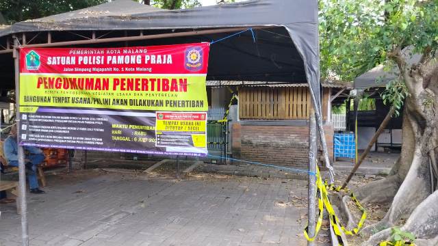 Disegel Satpol PP Kota Malang, PKM Stadion Gajayana Geram