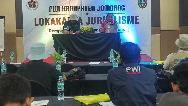 PWI Jombang Gelar Lokakarya Penanggulangan Bencana