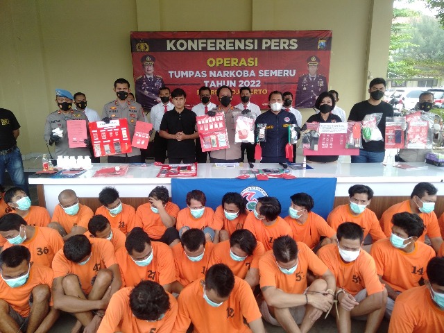 Polres Mojokerto Berangus Jaringan Narkoba