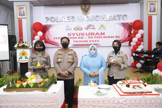 Peringati Hari Jadi Polwan Ke-74, Polres Mojokerto Gelar Tasyakuran