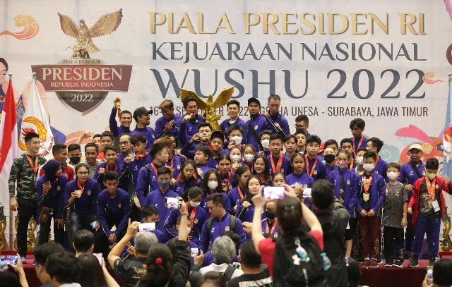 Kejurnas Wushu, DKI Jakarta Rebut Piala Presiden